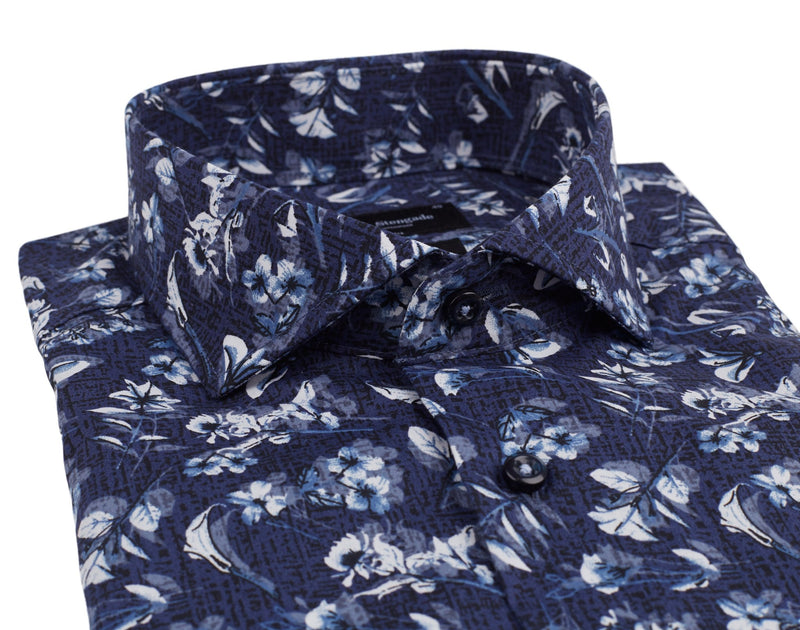 BS Karl Modern Fit Skjorte - Dark Blue
