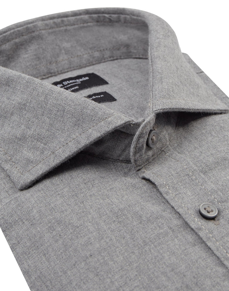 BS Lamin Casual Modern Fit Skjorte - Grey