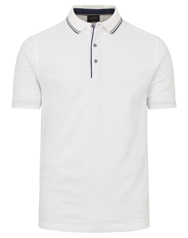 BS Liam Regular Fit Polo - White