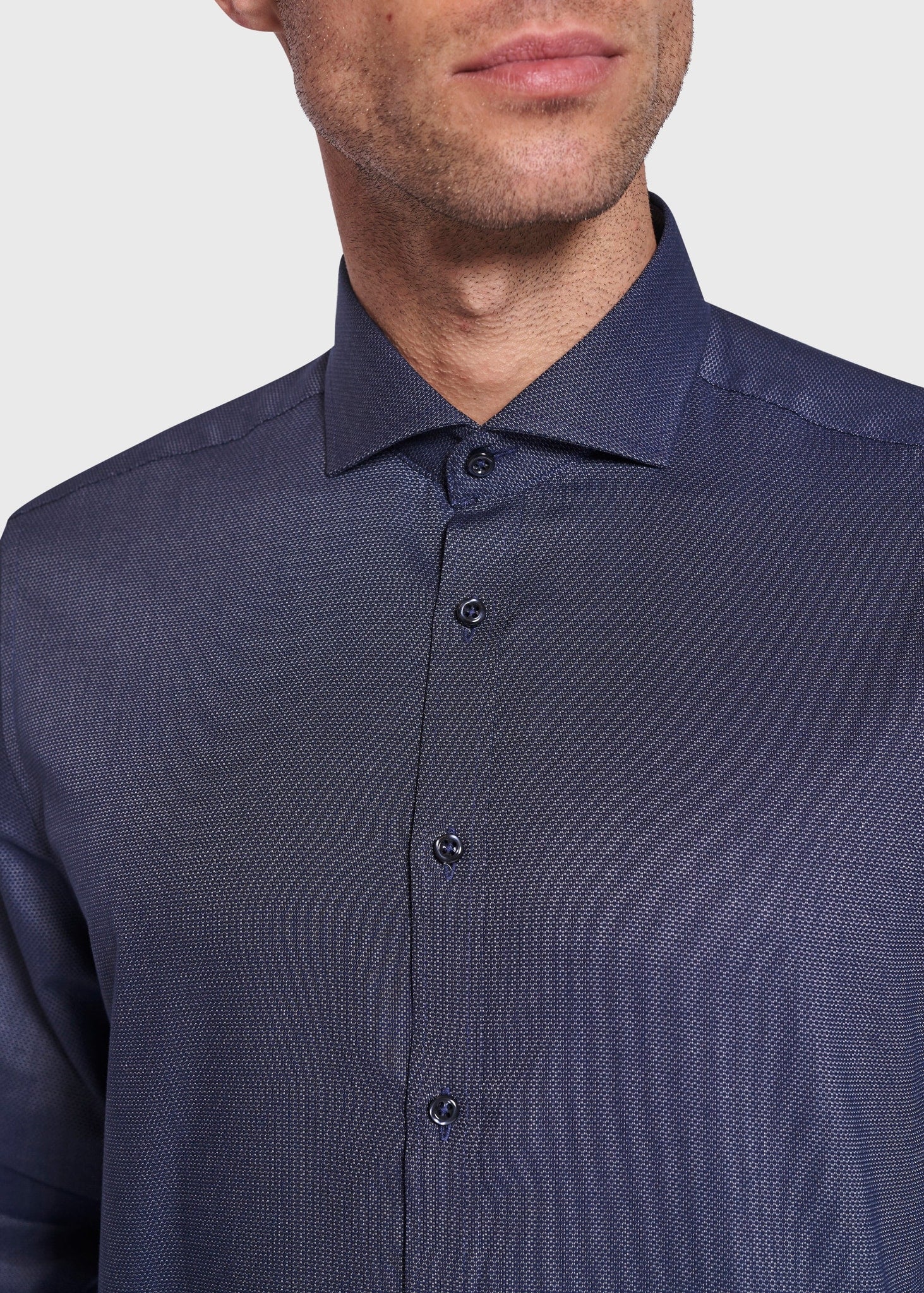 BS Matteo Modern Fit Skjorte Navy - Navy