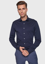 BS Etna Slim Fit Skjorte - Navy