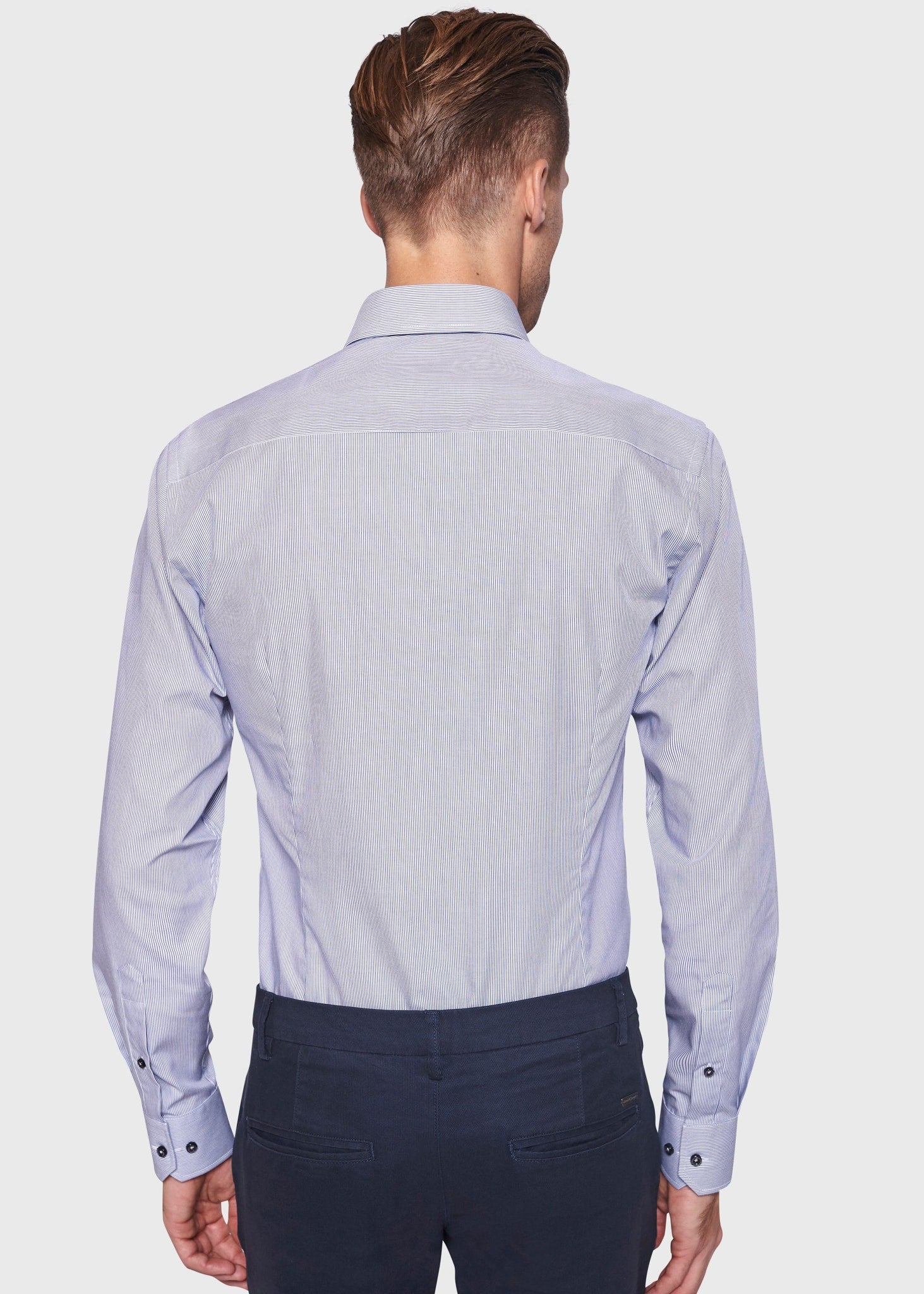 BS Ridley Slim Fit Skjorte Blue - Blue