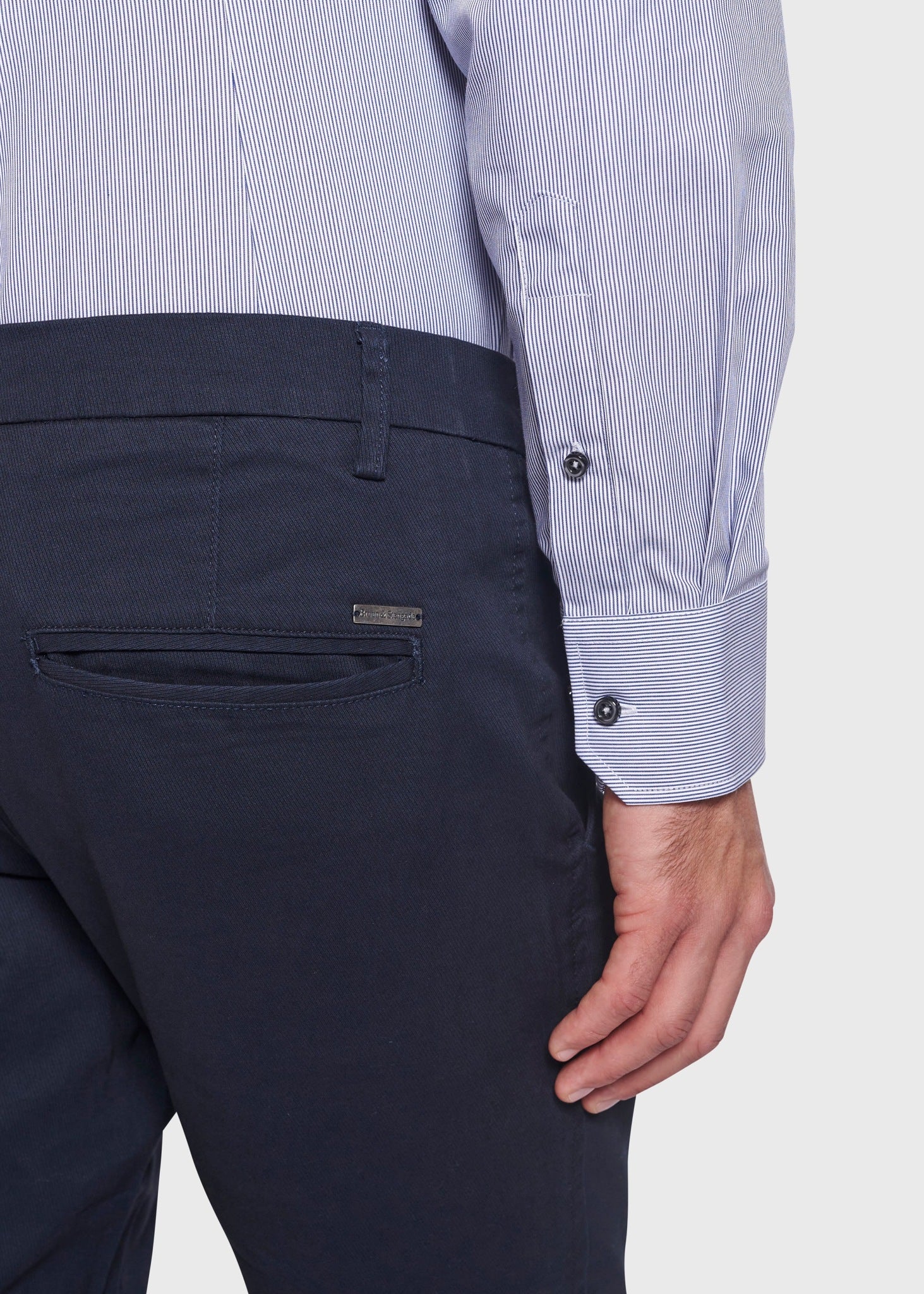 BS Ridley Slim Fit Skjorte Blue - Blue