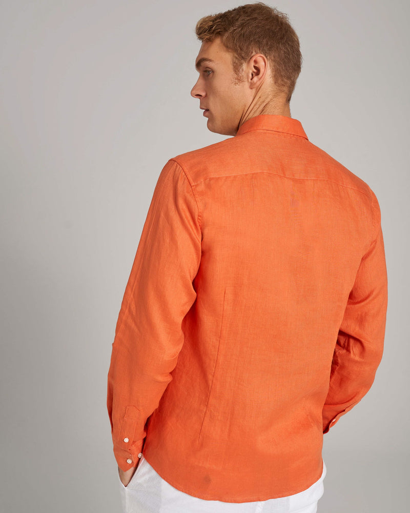 BS Carlos Casual Modern Fit Skjorte - Orange