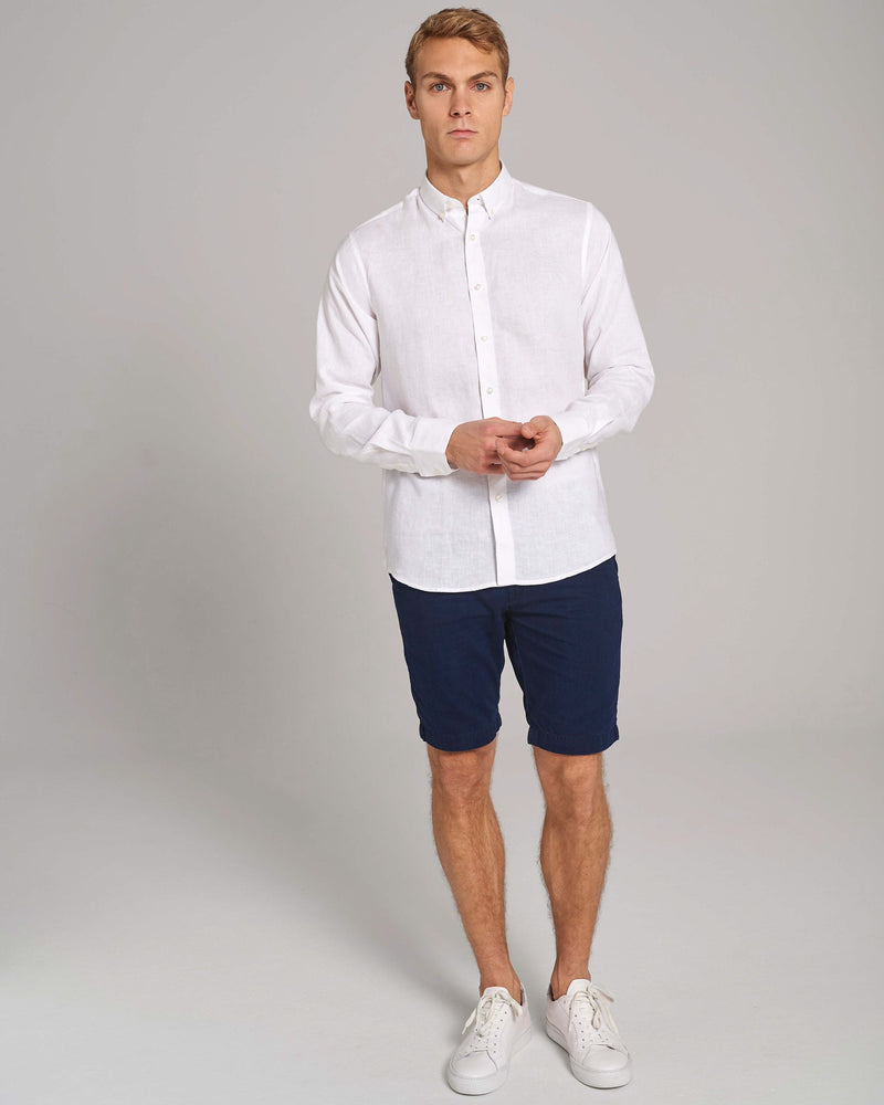 BS Carlos Casual Modern Fit Skjorte - White