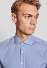 BS Martin modern fit Skjorte - Blue/White